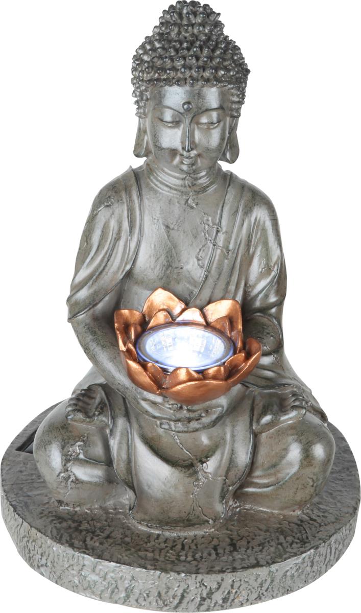 Globo Solarleuchte "Buddhastatue" Kunststoff Grau, 1xLED von GLOBO Lighting