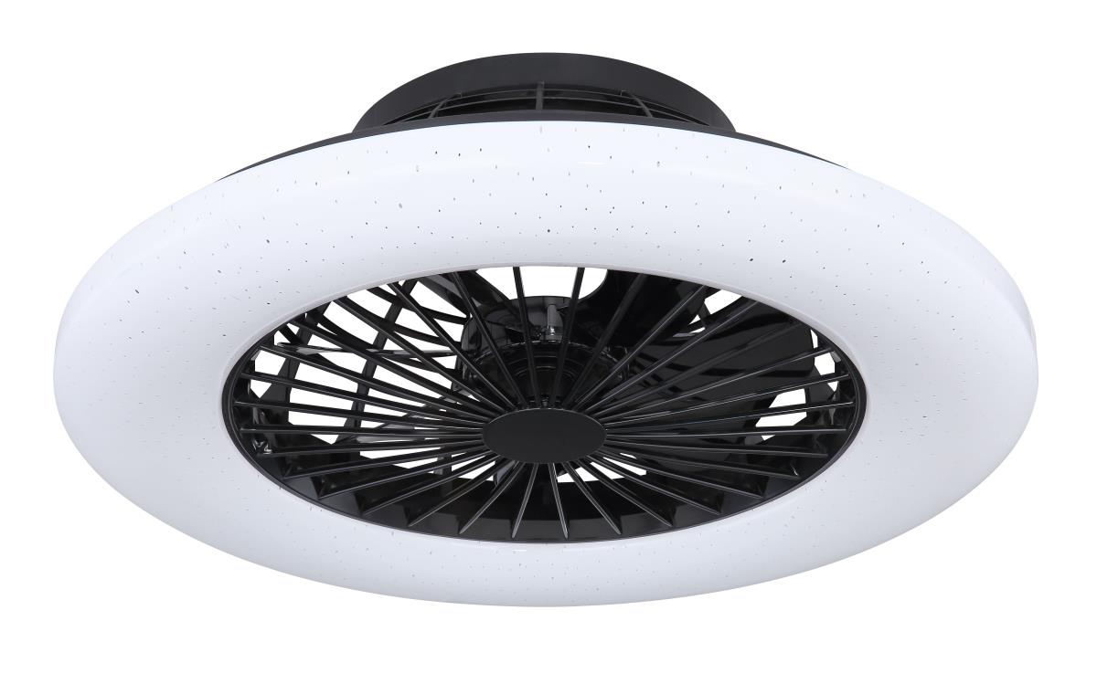 Globo Travo LED Deckenventilator schwarz mit Fernbedienung 50x17,5cm von GLOBO Lighting