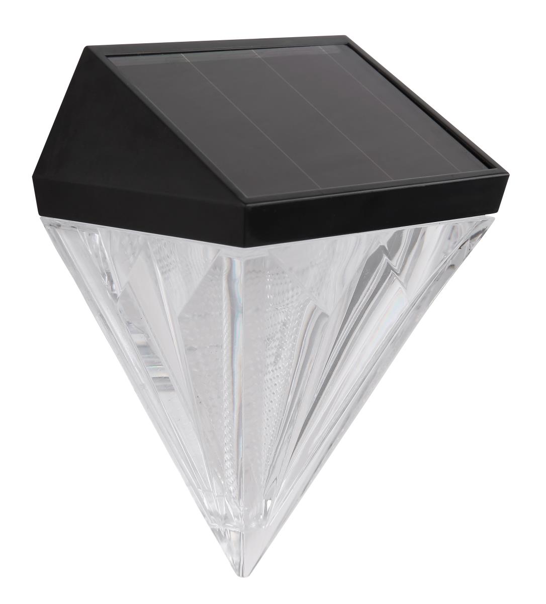 LED Solar Wandleuchte 2er Set Diamant Kunststoff von Globo von GLOBO Lighting