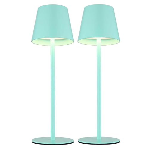 GLOBO Außenleuchte Tischlampe Akku Tischleuchte Touchdimmer Flaschenaufsatz CCT, minze, USB-C, LED 3W 200Lm warm-kaltweiß, DxH 11,5x36 cm, 2er Set GLOBO Außenleuchte Tischlampe Akku Tischleuchte Touchdimmer Flaschenaufsatz CCT, minze, USB-C, LED 3W 200Lm warm-kaltweiß, DxH 11,5x36 cm, 2er Set von GLOBO