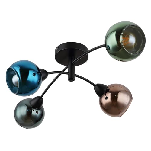 GLOBO Deckenlampe Deckenleuchte Wohnzimmerleuchte Spotlampe 4 Flammig beweglich E27 von GLOBO