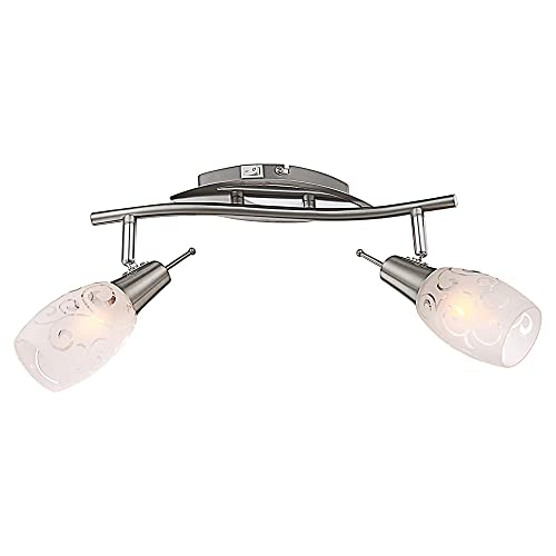 GLOBO FLORITA Strahler Chrom Nickel matt, 2xE14 von GLOBO