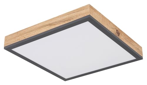 GLOBO LED-Deckenleuchte - Braun - Graphitgrau - MDF - Metall - B 30 cm GLOBO LED-Deckenleuchte - Braun - Graphitgrau - MDF - Metall - B 30 cm von GLOBO