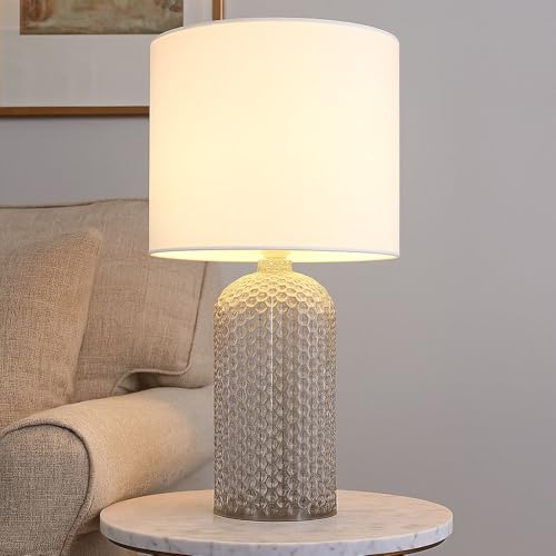 GLOBO LED Tischlampe Glas Textil Weiß Nachttischlampe Tischleuchte Wohnzimmerlampe, 1x LED 10,5 Watt 1055 lm, DxH 26,5x50 cm GLOBO LED Tischlampe Glas Textil Weiß Nachttischlampe Tischleuchte Wohnzimmerlampe, 1x LED 10,5 Watt 1055 lm, DxH 26,5x50 cm von GLOBO