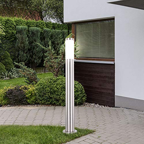 LED Außen Steh Leuchte Edelstahl Garten Hof Einfahrt Beleuchtung Stand Lampe von GLOBO