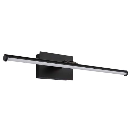 GLOBO LED Bilderleuchte Akku USB Wandlampe Fernbedienung Bilderlampe schwenkbar schwarz messing nickel, Magnetbefestigung, 3,5W 200Lm warmweiß, L 40 cm, Farbe:Schwarz von GLOBO