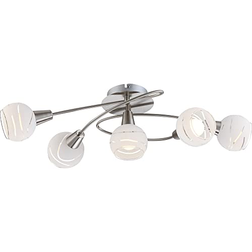 GLOBO LIGHTING LED Decken Spot Lampe Leuchte 5-Flammig Beleuchtung Strahler beweglich Wohn- Ess- Schlaf- Zimmer von GLOBO