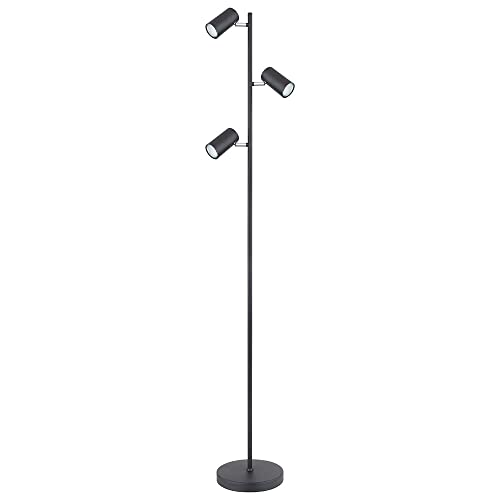 GLOBO LIGHTING Stehlampe Standleuchte 3 Leuchten schwenkbare Stehlampe Stehleuchte Wohnzimmer Modern schwarz, 3 Flammig, Metall, 3x GU10, LxBxH 25x23x154 cm GLOBO LIGHTING Stehlampe Standleuchte 3 Leuchten schwenkbare Stehlampe Stehleuchte Wohnzimmer Modern schwarz, 3 Flammig, Metall, 3x GU10, LxBxH 25x23x154 cm von GLOBO