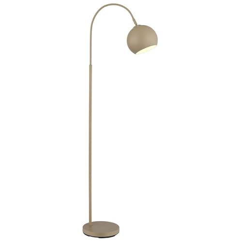 GLOBO LIGHTING Stehleuchte Bogenlampe Standleuchte Kugel beweglich sandfarben E27 Wohnzimmer von GLOBO