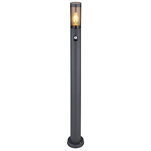 GLOBO LIGHTING Wegeleuchte Bewegungsmelder Pollerleuchte außen Gartenlampen anthrazit IP44, Standleuchte Terrasse Balkon, Edelstahl rauchfarben, 1x E27 Fassung, DxH 12,7x110cm GLOBO LIGHTING Wegeleuchte Bewegungsmelder Pollerleuchte außen Gartenlampen anthrazit IP44, Standleuchte Terrasse Balkon, Edelstahl rauchfarben, 1x E27 Fassung, DxH 12,7x110cm von GLOBO