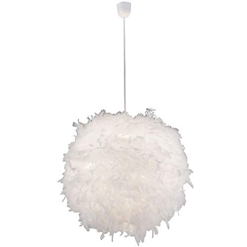 GLOBO Pendelleuchte Wohnzimmer Katunga, weiß 60 cm von GLOBO