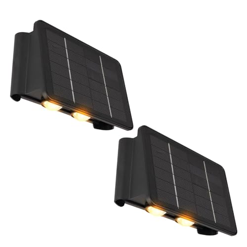 GLOBO Solarlampe schwarz Außenleuchte Balkon Wandlampe Eckige Gartenlampe Akku Hauswand wetterfest, 1x LED 40lm 3000K, LxBxH 17x10,8x6,4 cm, 2er Set GLOBO Solarlampe schwarz Außenleuchte Balkon Wandlampe Eckige Gartenlampe Akku Hauswand wetterfest, 1x LED 40lm 3000K, LxBxH 17x10,8x6,4 cm, 2er Set von GLOBO