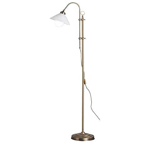 GLOBO Standleuchte mit Fernbedienung Stehlampe höhenverstellbar Bogenlampe dimmbar, Metall altmessing, Kabelschalter, 8,5W 806Lm warmweiß, H 145-170 cm GLOBO Standleuchte mit Fernbedienung Stehlampe höhenverstellbar Bogenlampe dimmbar, Metall altmessing, Kabelschalter, 8,5W 806Lm warmweiß, H 145-170 cm von GLOBO