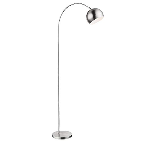 GLOBO Stehleuchte Kugel Bogenleuchte chrom Wohnzimmerleuchte stehend, Metall nickel-matt, Schirm beweglich, 1x LED 11W 1055Lm warmweiß, HxLxB 150x58x24,5 cm GLOBO Stehleuchte Kugel Bogenleuchte chrom Wohnzimmerleuchte stehend, Metall nickel-matt, Schirm beweglich, 1x LED 11W 1055Lm warmweiß, HxLxB 150x58x24,5 cm von GLOBO
