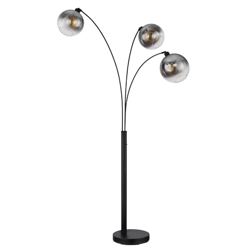 GLOBO Stehleuchte Standlampe Wohnzimmerlampe Glas Rauchfarbe H 200 cm 3-Flammig GLOBO Stehleuchte Standlampe Wohnzimmerlampe Glas Rauchfarbe H 200 cm 3-Flammig von GLOBO
