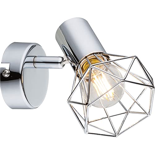 GLOBO Wand Strahler Leuchte Chrom Wohn Arbeits Zimmer Käfig Spot Lampe verstellbar 54802-1 XARA I GLOBO Wand Strahler Leuchte Chrom Wohn Arbeits Zimmer Käfig Spot Lampe verstellbar 54802-1 XARA I von GLOBO