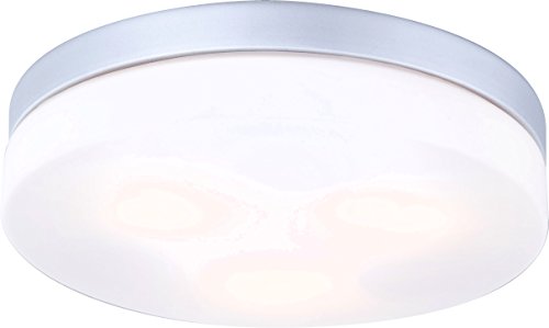 Globo Deckenleuchte Alu Glas opal, 3 x 40 W, E27, IP44, ø 30 cm 32113 von Globo