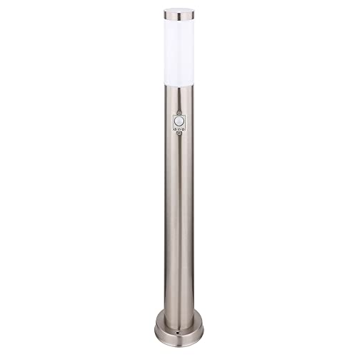 GLOBO Design Außen Steh Leuchte Terrassen Edelstahl Sockel Garten SENSOR Lampe silber 31588S von GLOBO