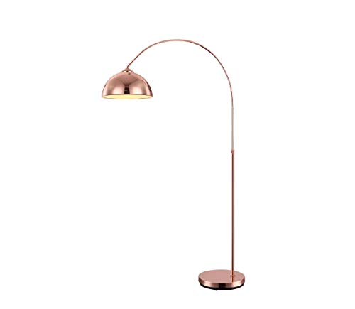 Globo Elegante Bogen Steh Stand Leuchte Lampe Kupferfarbig 1x E27 höhenverstellbar NEWCASTLE 58227C, medium von GLOBO