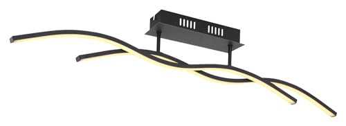 Globo LED-Deckenleuchte - Schwarz - Weiß - Kunststoff - Metall - 1-flammig - B 88 cm Globo LED-Deckenleuchte - Schwarz - Weiß - Kunststoff - Metall - 1-flammig - B 88 cm von GLOBO