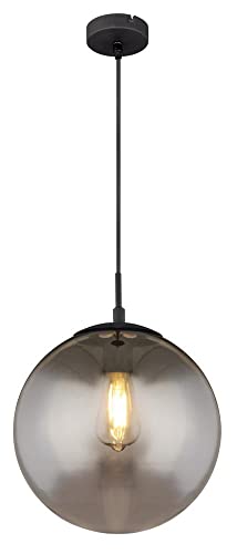 Globo Lighting Hängeleuchte Wohnzimmer Kugel 30 cm schwarz matt von GLOBO