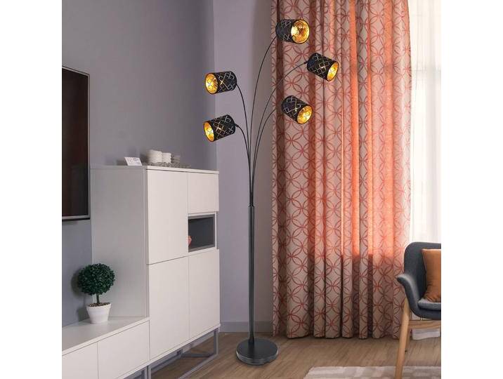 Globo Stehleuchte Clarke, schwarz/gold, fünfflammig für Wohn & Esszimmer - Modern - Metall Globo Stehleuchte Clarke, schwarz/gold, fünfflammig für Wohn & Esszimmer - Modern - Metall von GLOBO