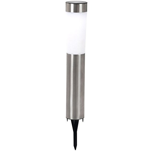 Solarleuchte Garten mit Erdspieß - Wegelampe Solarlampe aus Edelstahl - Außenleuchte Solar Höhe 54 cm GLOBO 3303 Solarleuchte Garten mit Erdspieß - Wegelampe Solarlampe aus Edelstahl - Außenleuchte Solar Höhe 54 cm GLOBO 3303 von GLOBO