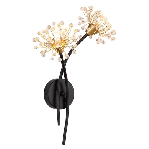 Wandlampe Flurleuchte Blumen gold Wandleuchte Flurlampe Wohnzimmerleuchte schwarz, 2x G9, BxH 32,5 x 44,5 cm Wandlampe Flurleuchte Blumen gold Wandleuchte Flurlampe Wohnzimmerleuchte schwarz, 2x G9, BxH 32,5 x 44,5 cm von GLOBO