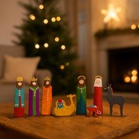 Krippe Camello Aus Recycling-Metall | Echte Handarbeit Kolumbien, Weihnachtsdeko, 12cm Hoch von GLOBOFairTrade