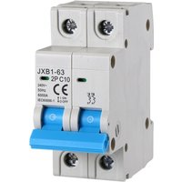 Gloca - Automatischer Leitungsschutzschalter 2P 10A 220V 6KA 2 Module din C10 von GLOCA
