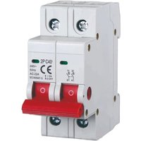 gloca Set 1 Lasttrennschalter 2P 40A 220V DIN-Schienenmontage belegt 2 Module von GLOCA