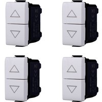 Set mit 4 doppelten Auf- und Ab-Tastern, 1P+1P, 10 a, 250 v, kompatibel mit der Matix-Serie - Gloca von GLOCA