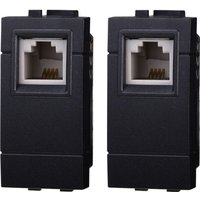 gloca 2er Set RJ11 Telefonstecker kompatibel mit Living Serie von GLOCA