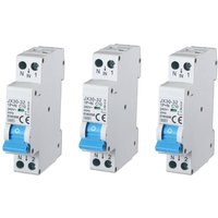 gloca 3er-Set automatischer magnetothermischer Schalter 1P+N 10A 220V 6KA 1 DIN C10 Modul von GLOCA