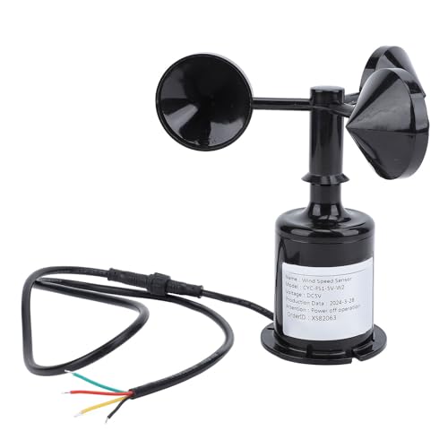 3-Blatt-Hochpräziser Anemometersensor mit 0,8 M Kabel, Windgeschwindigkeitssensor DC 5V, Geeignet für Gewächshaus, Schiffe, Zucht, Industrie und Landwirtschaft 3-Blatt-Hochpräziser Anemometersensor mit 0,8 M Kabel, Windgeschwindigkeitssensor DC 5V, Geeignet für Gewächshaus, Schiffe, Zucht, Industrie und Landwirtschaft von GLOGLOW