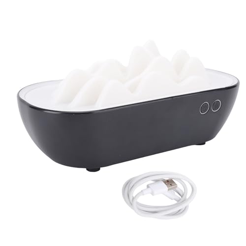 Aromatherapie Diffusor -Luftbefeuchter, Tragbarer Super Leiser Aromatherapie -Luftbefeuchter Chinesischer Berge Design Kompaktes Aromatherapie Diffusor Cooler Nebelbefeuchter für (Black) von GLOGLOW