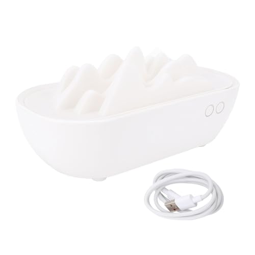 Aromatherapie Diffusor -Luftbefeuchter, Tragbarer Super Leiser Aromatherapie -Luftbefeuchter Chinesischer Berge Design Kompaktes Aromatherapie Diffusor Cooler Nebelbefeuchter für (White) von GLOGLOW