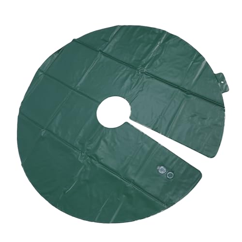 Baumwasserring, PVC 15 Gallone Tropfbewässerungsbeutel, Verschleißfest, Wiederverwendbar, Kreisförmiges Tropfendesign, Wassereinlagerung, Geeignet zum Pflanzen von Gartenbäumen und Sträuchern (GREEN) von GLOGLOW