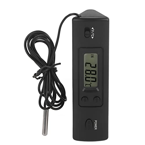 Digitales Thermometer mit Sonde, LCD-Display, Temperaturmesser innen und außen, Anzeige Celsius Fahrenheit für Kühlschrank, Klimaanlage, Digitales Thermometer mit Sonde, LCD-Display, Temperaturmesser innen und außen, Anzeige Celsius Fahrenheit für Kühlschrank, Klimaanlage, von GLOGLOW