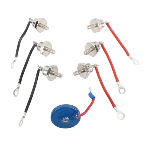 Diodengleichrichter-Set RSK6001 für Ersatzteile für Generatorgenerator 70 A, gute Schleifwirkung, Kabellänge 8 cm, mit Widerstand Diodengleichrichter-Set RSK6001 für Ersatzteile für Generatorgenerator 70 A, gute Schleifwirkung, Kabellänge 8 cm, mit Widerstand von GLOGLOW