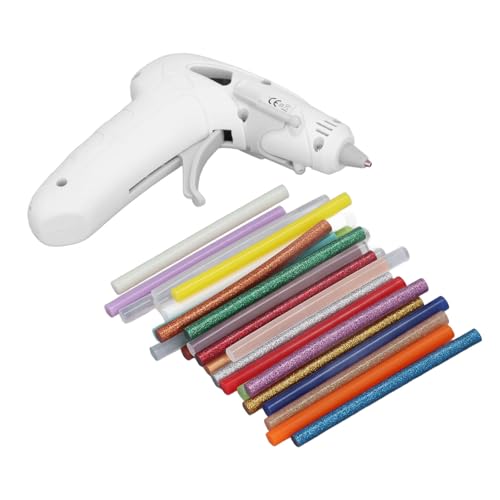 Drahtlose Heißklebepistole Ergonomisches Design, Schnell heiß Mini Klebepistole mit Akku 30 Stück Bastelstifte, 3V Drahtlose Heißklebepistole Ergonomisches Design, Schnell heiß Mini Klebepistole mit Akku 30 Stück Bastelstifte, 3V von GLOGLOW
