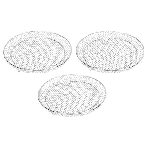 GLOGLOW 3 Stcs Air Fryers Schluckplatte, Accessoires Ersatzschale Rack Teile Grillplatte Knisperte Platte Edelstahl Ofenluft Freneuskorb und Tablett Zum Backen von Grillen GLOGLOW 3 Stcs Air Fryers Schluckplatte, Accessoires Ersatzschale Rack Teile Grillplatte Knisperte Platte Edelstahl Ofenluft Freneuskorb und Tablett Zum Backen von Grillen von GLOGLOW