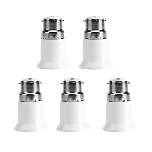 GLOGLOW 5 Stücke B22 zu E27 Lampenadapter LED Lampenfassung Konverter Glühbirne Buchse Adapter B22 zu E27 Basis Schraube Glühbirne Lampenfassung Konverter Halter für LED Glühbirne Lampe GLOGLOW 5 Stücke B22 zu E27 Lampenadapter LED Lampenfassung Konverter Glühbirne Buchse Adapter B22 zu E27 Basis Schraube Glühbirne Lampenfassung Konverter Halter für LED Glühbirne Lampe von gloglow