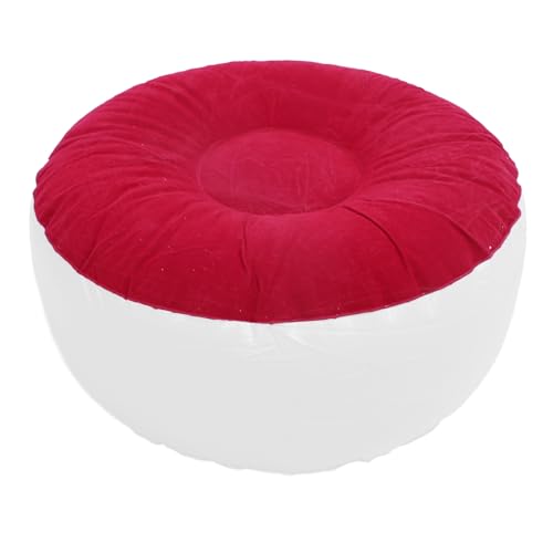 GLOGLOW Aufblasbarer Strahlender Hocker, Ergonomisches Design Runder Stuhl für Reisecamping -Outdoor -Aktivitäten für die Außen- und Heimnutzung mit PVC -Material (Rot) von GLOGLOW
