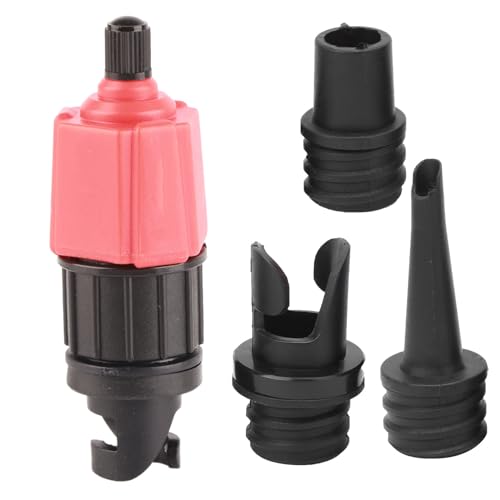 GLOGLOW Ausblasbarer Adapter Ausgezeichneter LEK -Ertrag -Förderventil Gegen Schwimmenden Ring, Schwarz + Rot von GLOGLOW