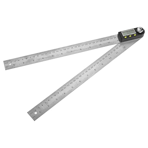 GLOGLOW Digital Protector Ruls Finder des Edelstahlwinkels für Schnelle und Präzise Messungen, Kombinationswerkzeug 2 in 1 für - und Tischlerprojekte von GLOGLOW