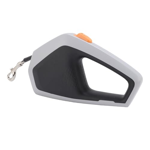GLOGLOW Einziehbarer Hunde Walking -Leine Einziehbare Hundeleine, Ausziehbare Haustier -Leine 16,4 Fuß Nylon Seil für den Outdoor Wanderpark Besucht Hundekragen und (Grau schwarz) von GLOGLOW