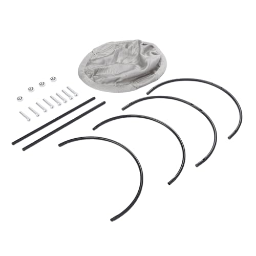 GLOGLOW Erhöhte Katzenhängematte Bettkatze Betthängematte mit Atmungsaktivem Maschen Abnehmbares Waschbar (Gray) von GLOGLOW