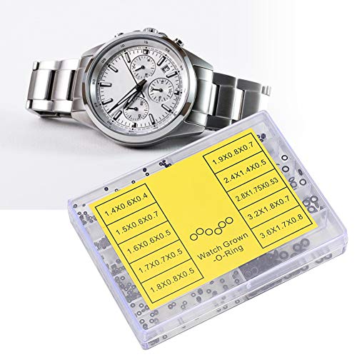 GLOGLOW Flexible Dichtungen der O -Toric Board of Water Uhren 500 Teile für Uhrenreparaturwerkzeuge für Mehrere von GLOGLOW