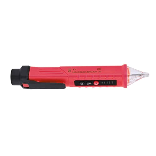 GLOGLOW Hochgenauige Spannungstester Bleistift Elektrischer Detektor 48-/12- mit Elektrikern (Rot) von GLOGLOW